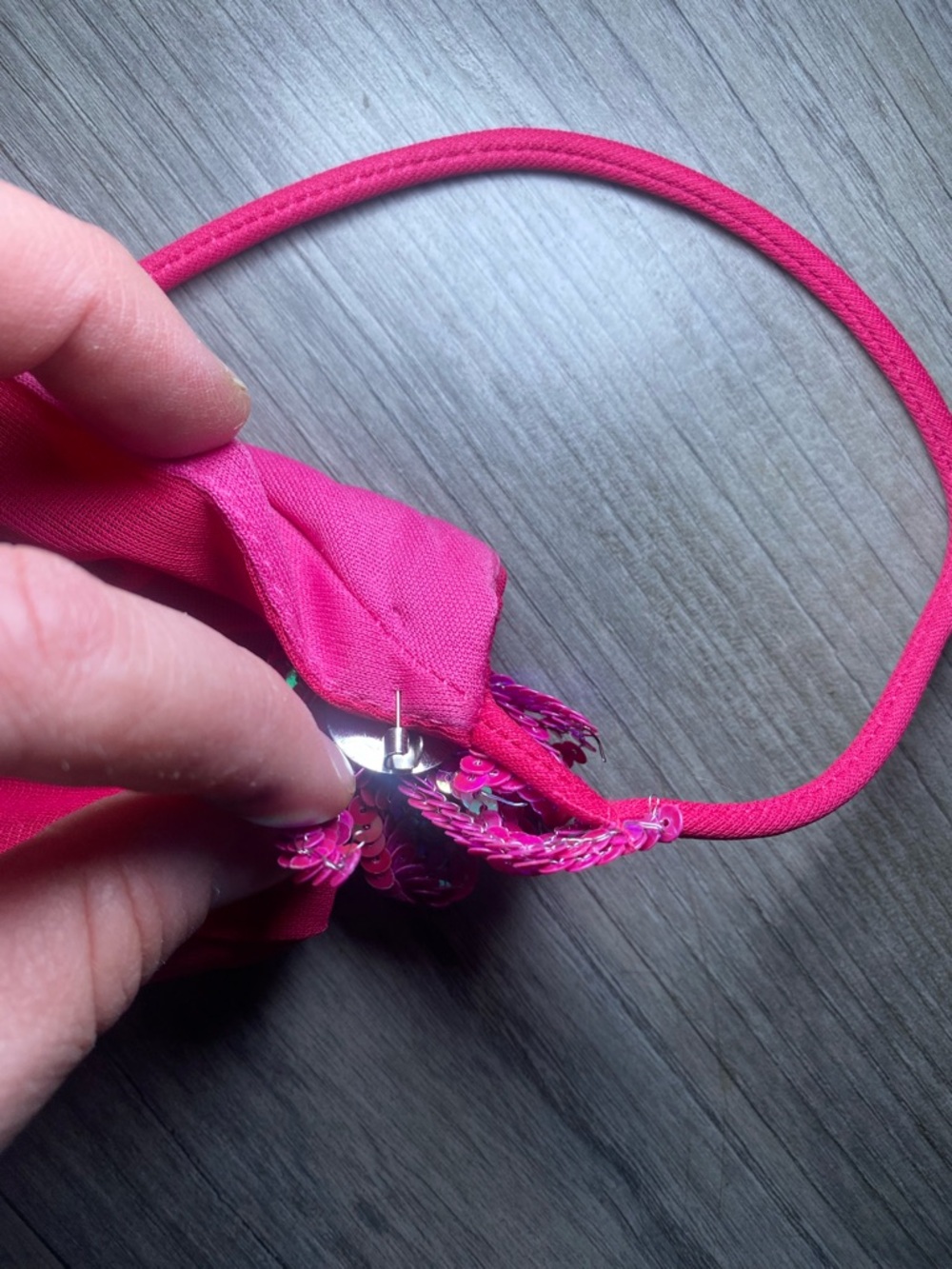 EUC True Vintage Y2K 1990s/2000s Bright Pink Spaghetti Strap Fairy Formal Dress - Picture 5 of 7